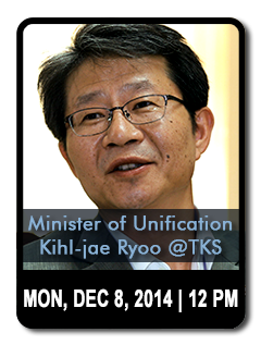 Minister of Unification Kihl-jae Ryoo @ TKS