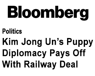 Kim Jong Un’s Puppy Diplomacy Pays Off With Korea Railway Study