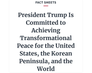 The White House says that if North Korea follows through on its commitment to denuclearize, “The United States and partners are prepared to explore how to mobilize investment, improve infrastructure, enhance food security, and more in the DPRK.